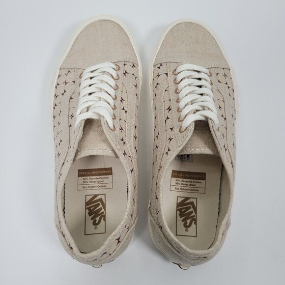 Vans Old Skool Eco Theory Tapered Beige Brown Unisex Casual Shoes US Size Men 7 - Picture 5 of 8